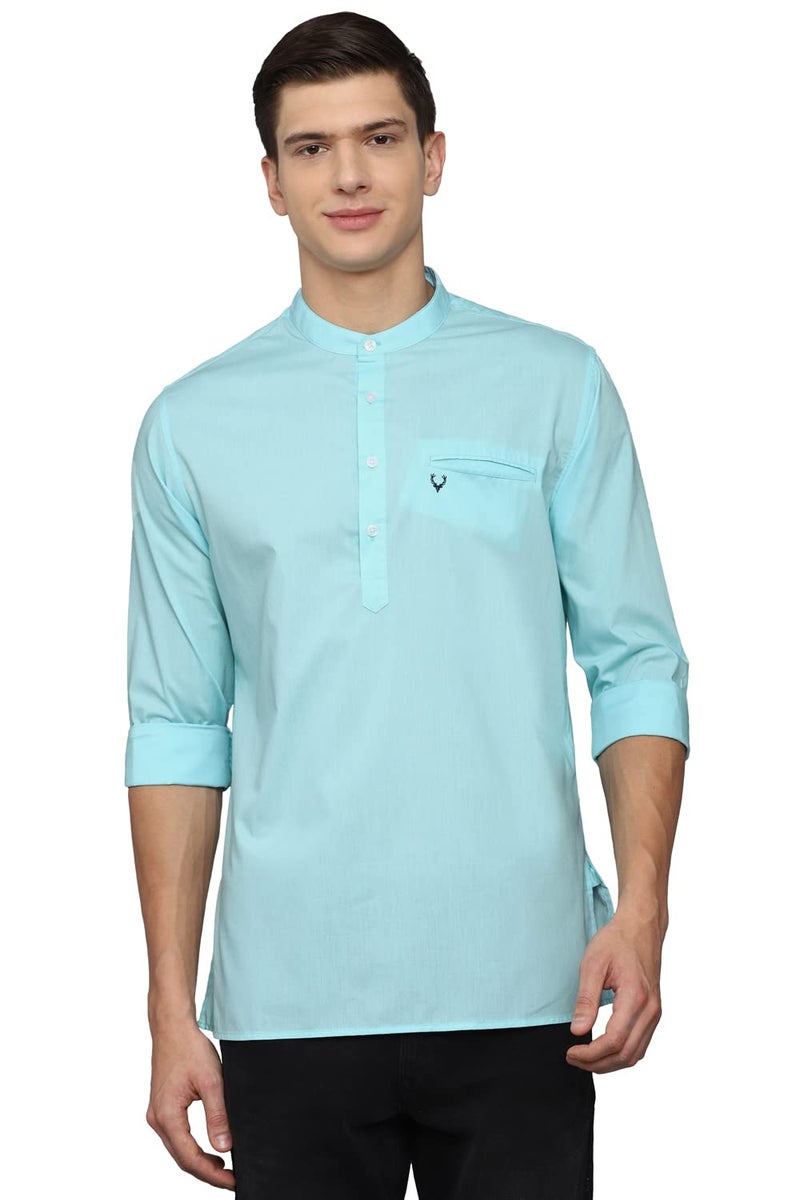 Allen Solly Kurta Shirt Powder Blue - Image 1