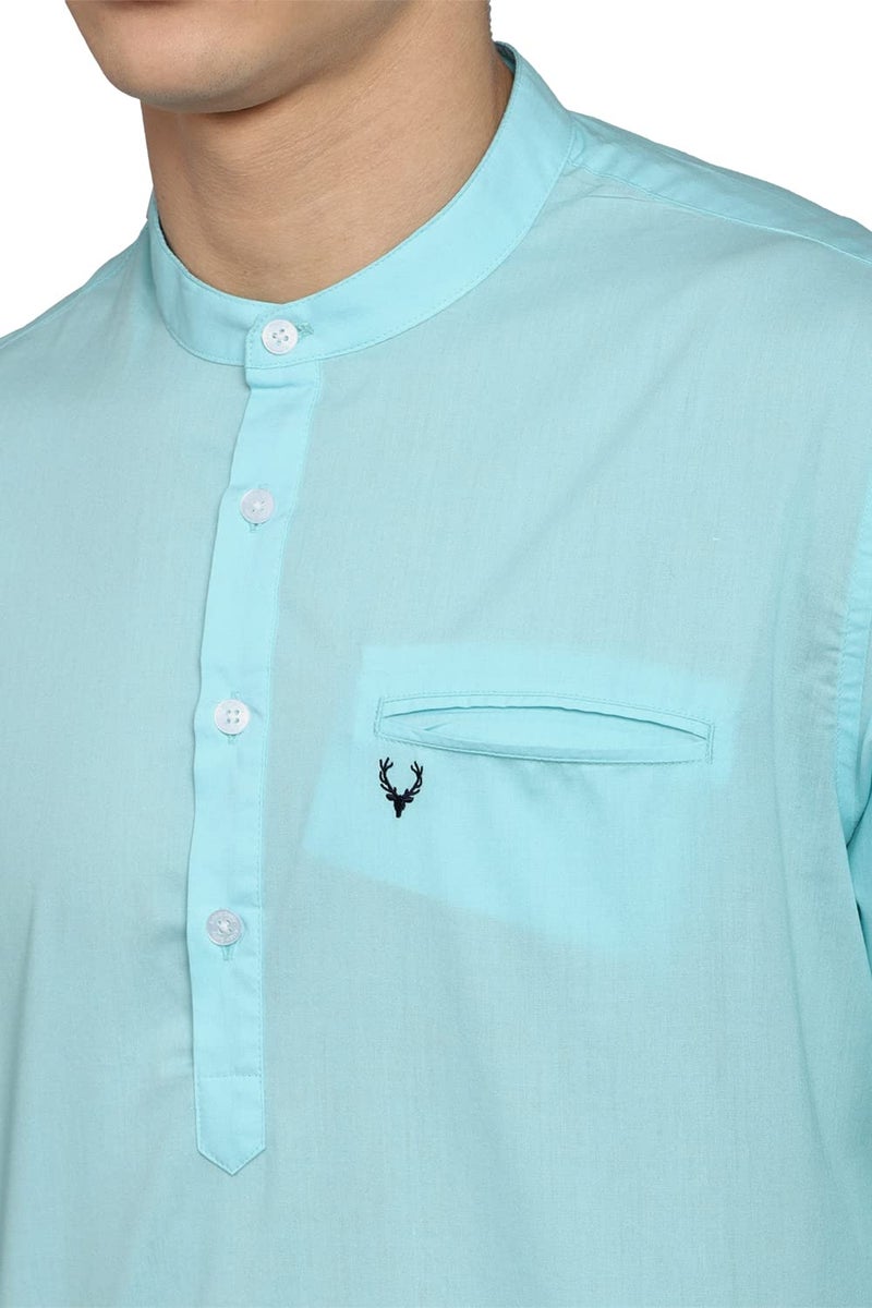 Allen Solly Kurta Shirt Powder Blue - Image 5