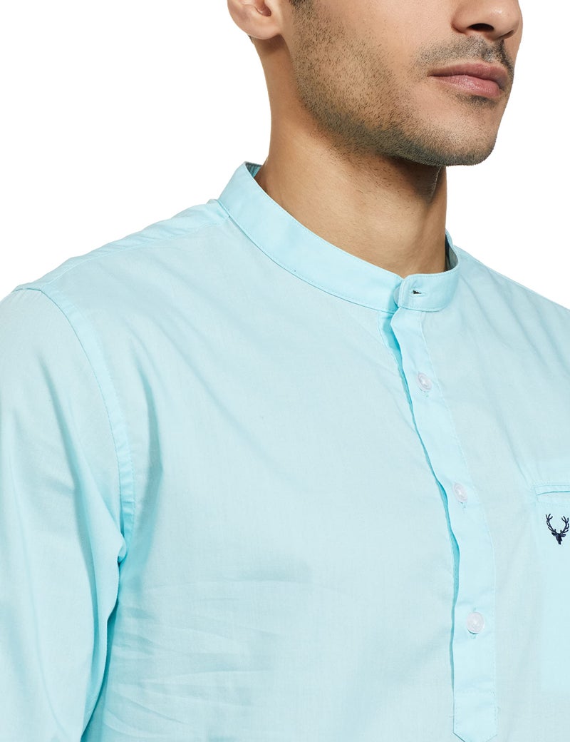 Allen Solly Kurta Shirt Powder Blue - Image 2
