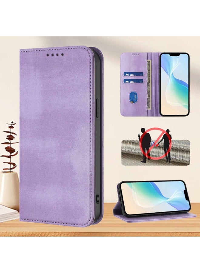 عام غطاء محفظة لريلمي نارزو 80X مع حامل بطاقات - نمط كلاسيكي، حجب RFID، غطاء جلدي قابل للطي، مقاوم للصدمات، مع حامل. - Image 1