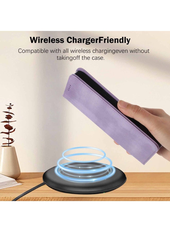 عام غطاء محفظة لريلمي نارزو 80X مع حامل بطاقات - نمط كلاسيكي، حجب RFID، غطاء جلدي قابل للطي، مقاوم للصدمات، مع حامل. - Image 2