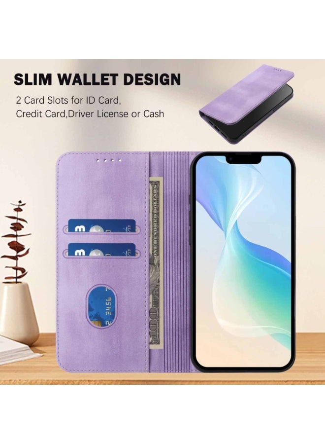 عام غطاء محفظة لريلمي نارزو 80X مع حامل بطاقات - نمط كلاسيكي، حجب RFID، غطاء جلدي قابل للطي، مقاوم للصدمات، مع حامل. - Image 3