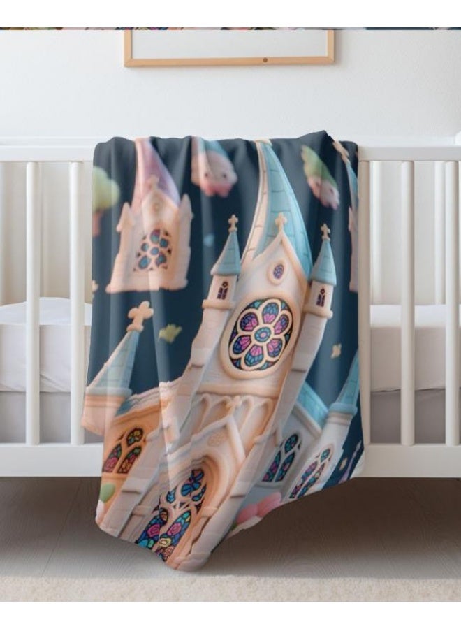 عام بطانية رقيقة من الفانيلا الكرتونية للأطفال والرضع (دافئة ومريحة، ومناسبة للنوم والألعاب) 70 سم * 100 سم - Image 4