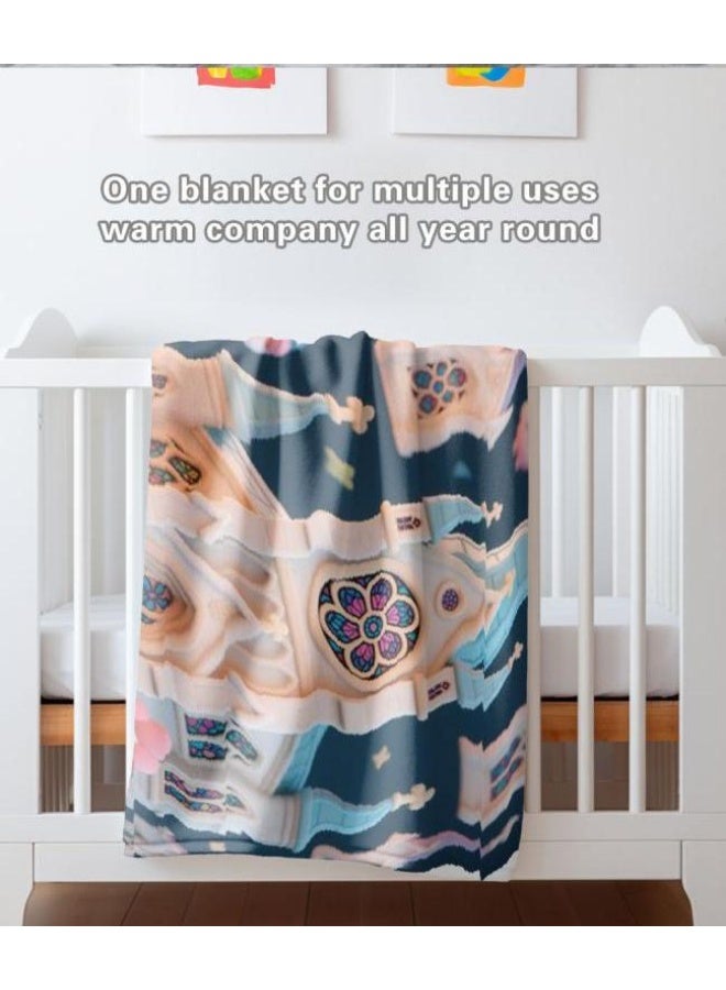 عام بطانية رقيقة من الفانيلا الكرتونية للأطفال والرضع (دافئة ومريحة، ومناسبة للنوم والألعاب) 70 سم * 100 سم - Image 5