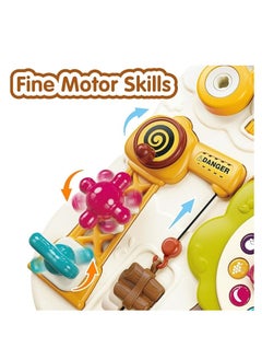 M MIAOYAN Toddler Busy Board Toy, Montessori Baby Sensory Toy, Children's Fine Motor Skills Learning Activity Board with Light and Sound, Birthday Gift for Girls and Boys Over 1 Year Old  - Image 2