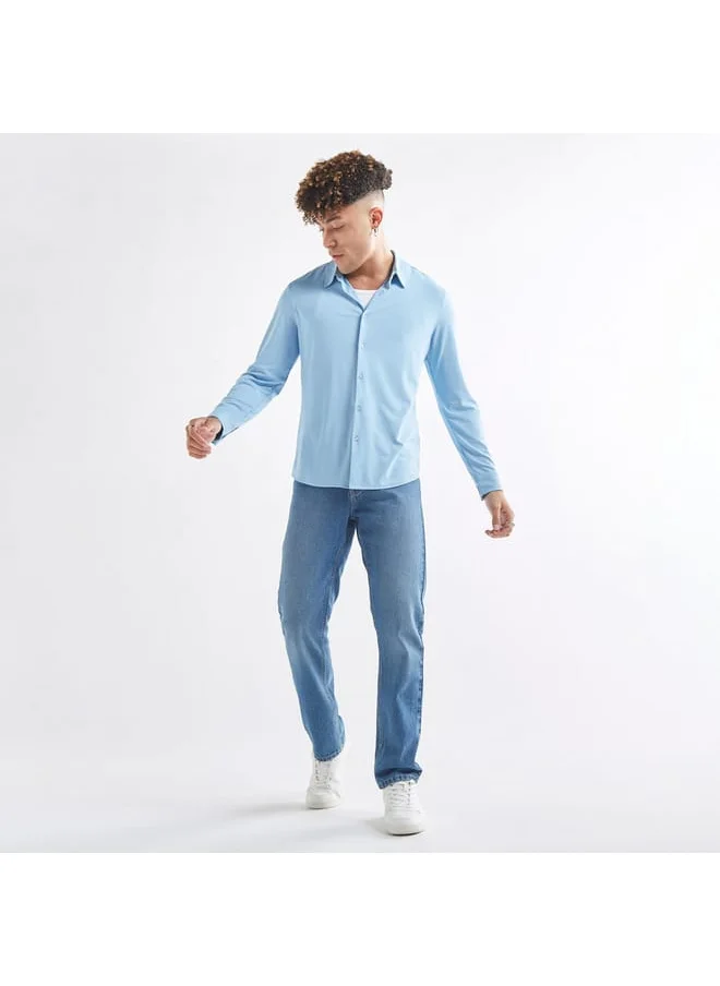 FAV Solid 4-Way Stretch Shirt