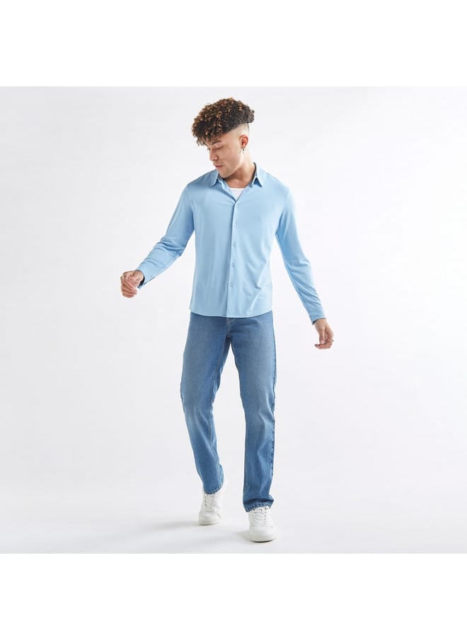 FAV Solid 4-Way Stretch Shirt  - Image 2