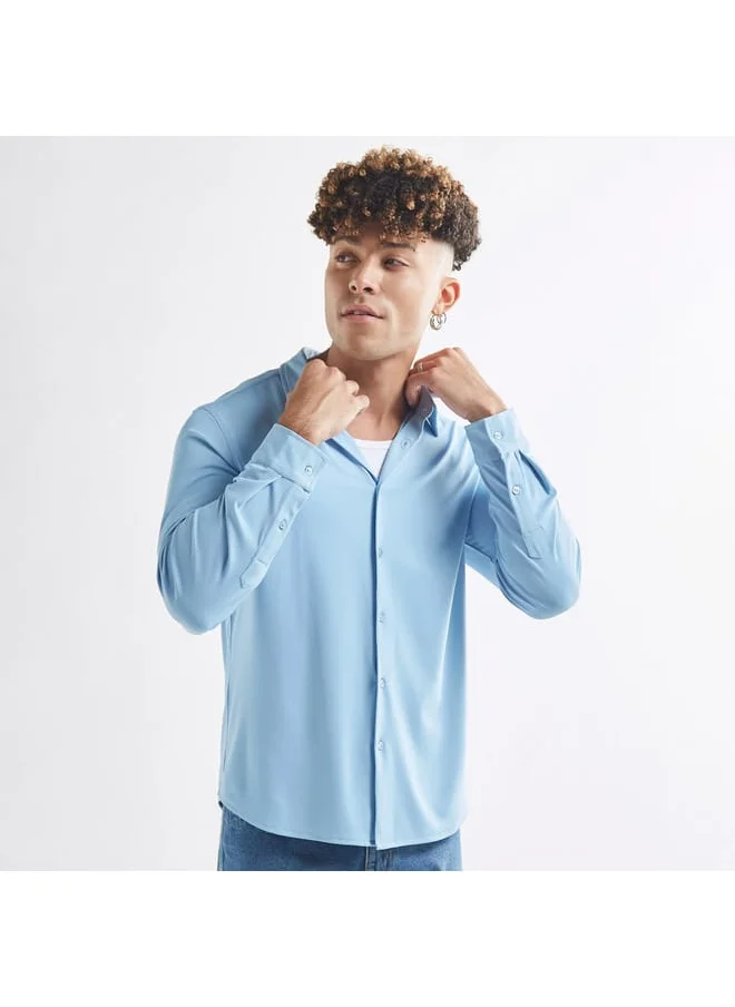 FAV Solid 4-Way Stretch Shirt