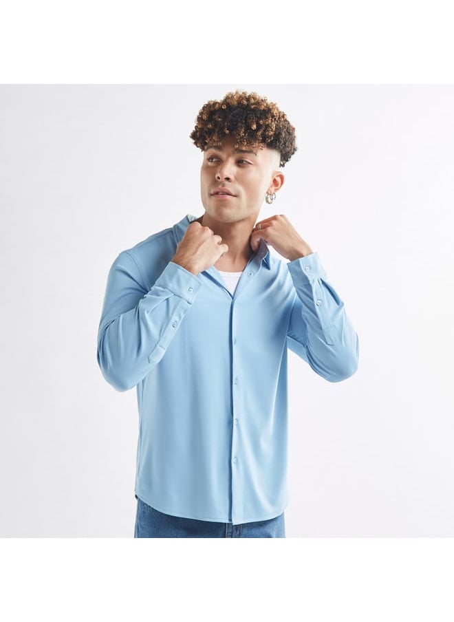 FAV Solid 4-Way Stretch Shirt  - Image 1