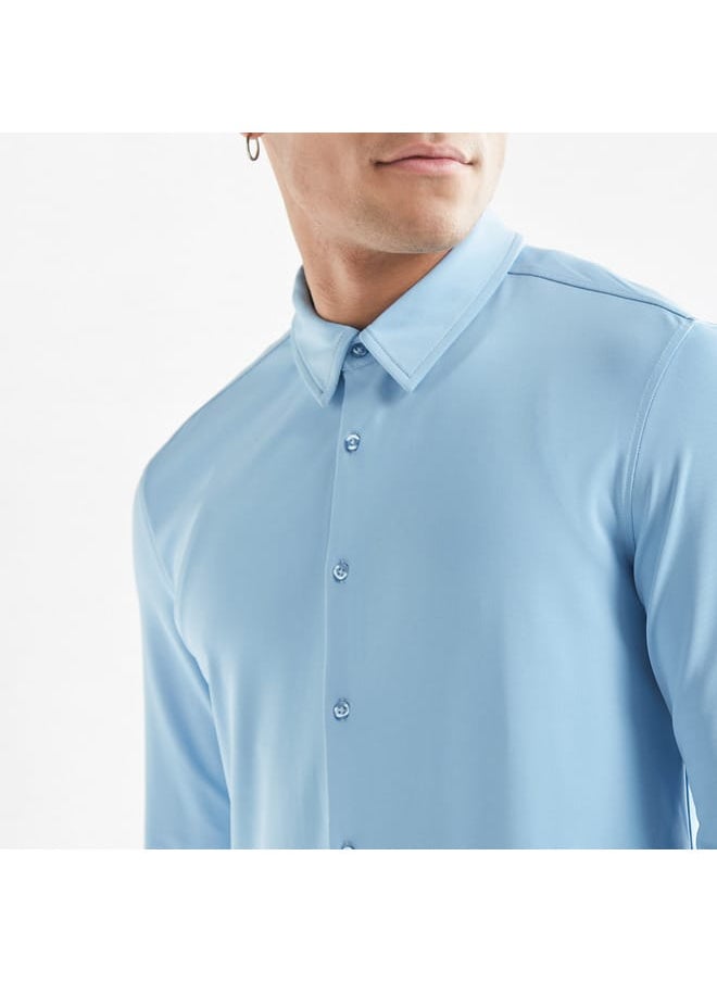 FAV Solid 4-Way Stretch Shirt  - Image 4