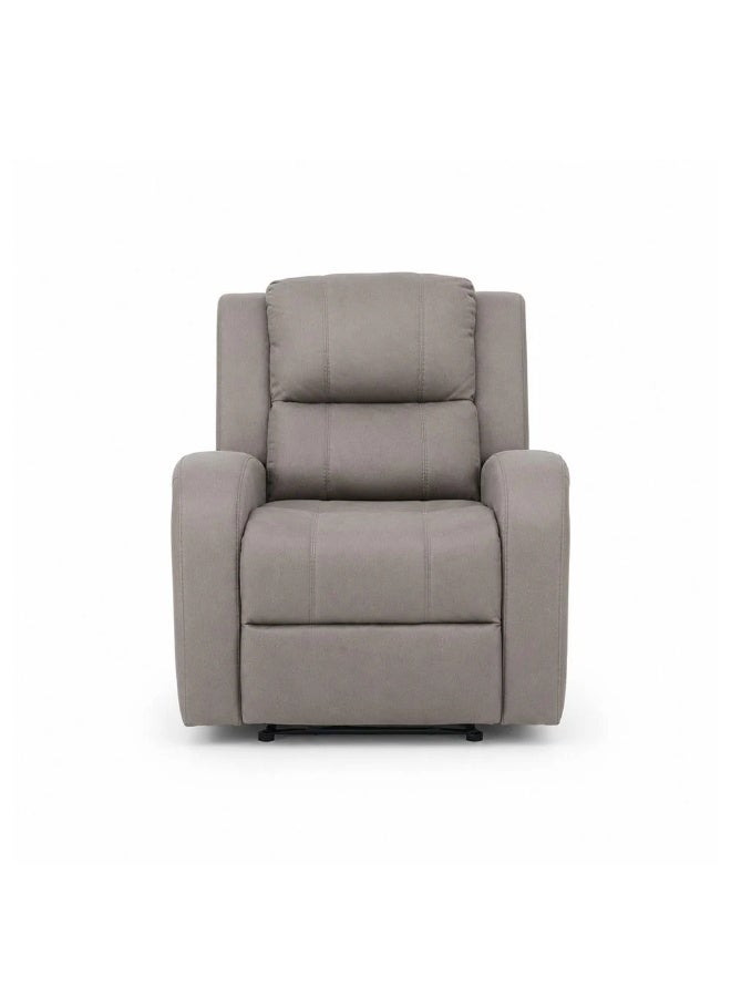 DANUBE HOME Crimson 1-Seater Fabric Recliner Sofa-Brown-With 2-Year Warranty - Image 2