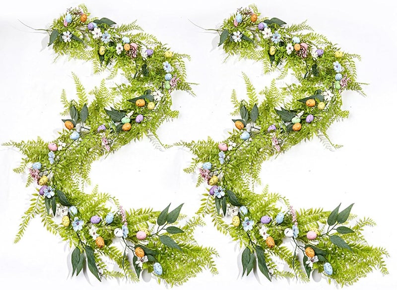 Realistic Faux Green Plant Vine Easter Decoration Long Flexible Hanging Decors for Indoor Outdoors Holiday Party Setups Faux Easter Wreath - Image 5