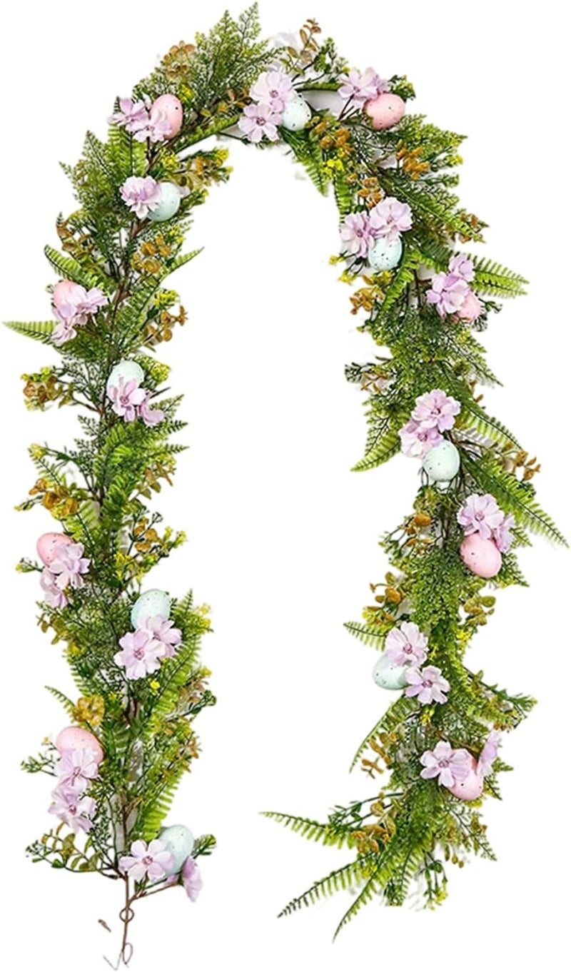 Realistic Faux Green Plant Vine Easter Decoration Long Flexible Hanging Decors for Indoor Outdoors Holiday Party Setups Faux Easter Wreath - Image 1
