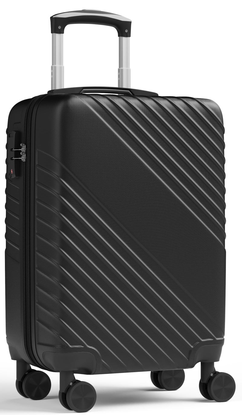 MAKE CHANGES 21 Inch Carry On Luggage, ABS Hardside Suitcase with Spinner Wheels, Airline-Approved Cabin Luggage with TSA Security Lock, Expandable Travel Suitcase for Flights, Business Trips & Weekend Vacations - Image 1