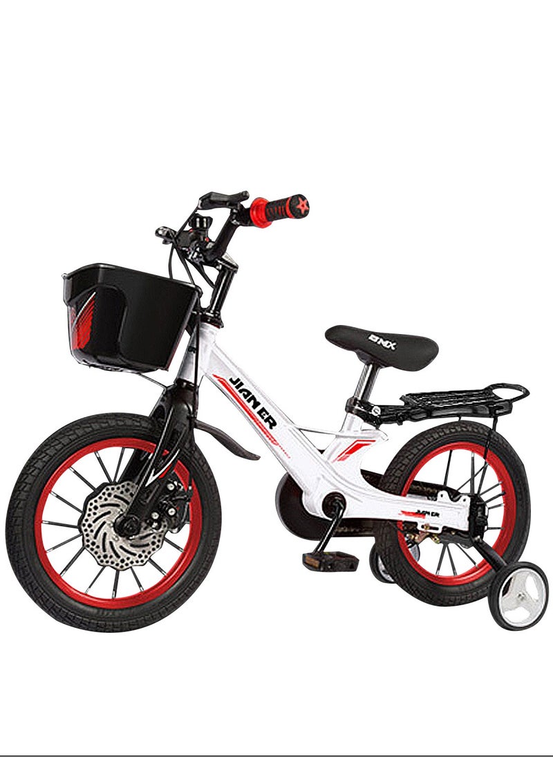 JIANER Kids Bike 14/16/18 inch Magnesium Alloy Bicycle, with Adjustable Handlebars, Removable Basket and Seat Height Lightweight Durable Bike, cycle for Boys and Girls 3-10 Years  - Image 1