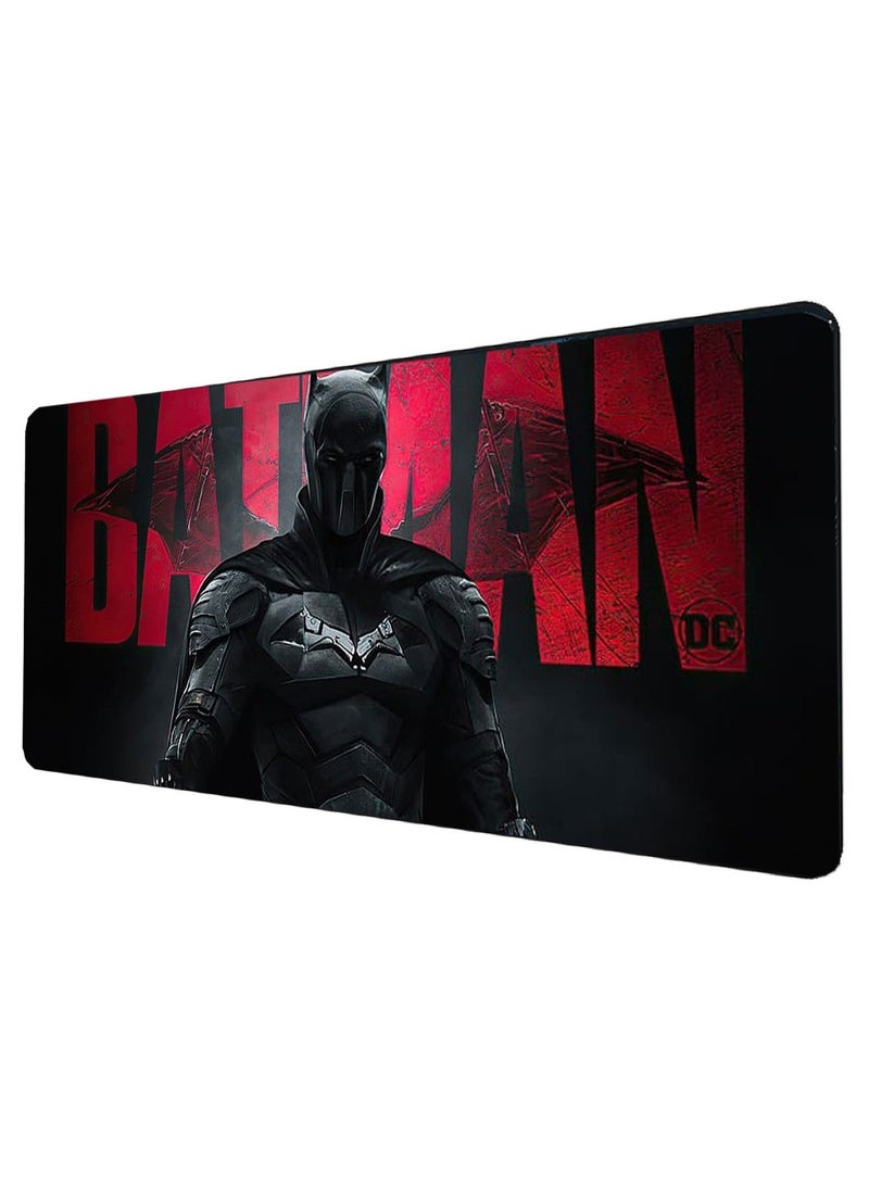 DC Comics RED-Batman Gaming Mouse Pad – desktop Mat XL Size Anti Slip Base – Speed Edition – 2mm | 70 X 30 cm - Image 1
