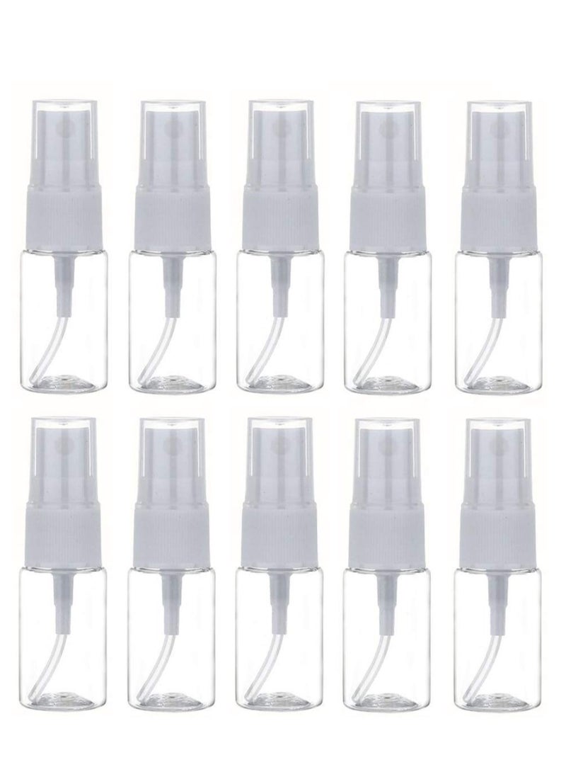 10 Fine Mist Spray Bottle Clear Plastic Mini Spray Bottle for Essential Oils, Makeup & Perfume - 10ml/0.3oz  - Image 1