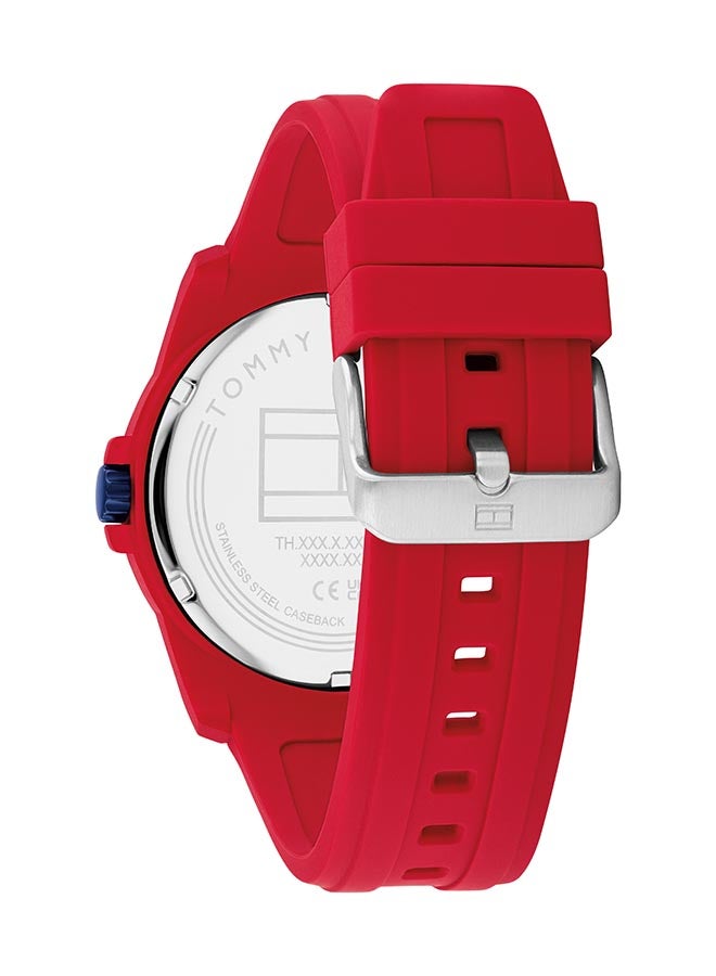 TOMMY HILFIGER Men's Analog Round Shape Silicone Wrist Watch 1710598 - 44 Mm - Image 3