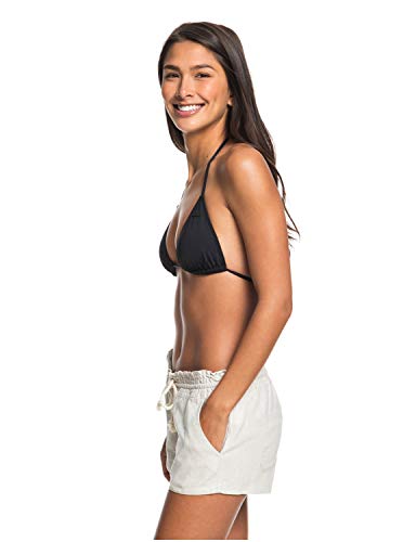 Roxy Women's Oceanside Short Elastic Waist Non Denim Shorts, Stone, Large - Image 2