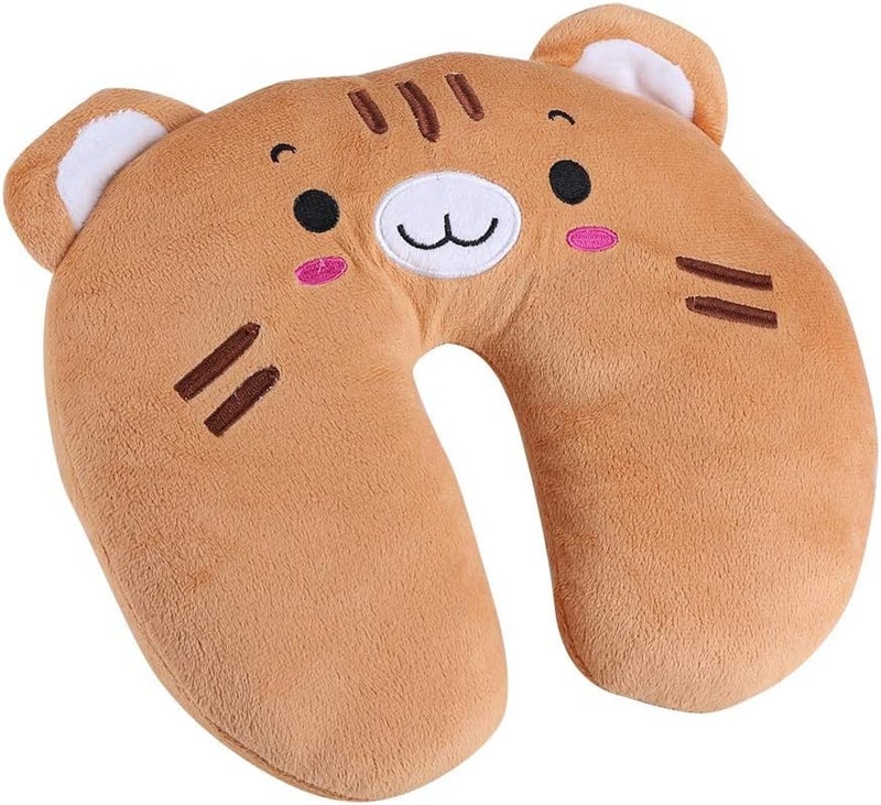 PP Cotton Pillow, U Pillow, Travell Pillow Animal Travel Neck PP Cotton Pillow Soft U Shaped Car Heads Rest Toy Cushion (Dark Brown), U Pillow, PP Cotton Pillow, Travell Pillow Animal Tru Pillow Neck - Image 2