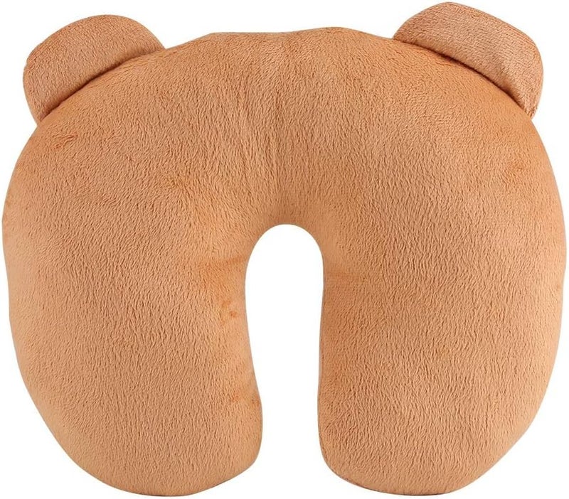 PP Cotton Pillow, U Pillow, Travell Pillow Animal Travel Neck PP Cotton Pillow Soft U Shaped Car Heads Rest Toy Cushion (Dark Brown), U Pillow, PP Cotton Pillow, Travell Pillow Animal Tru Pillow Neck - Image 3