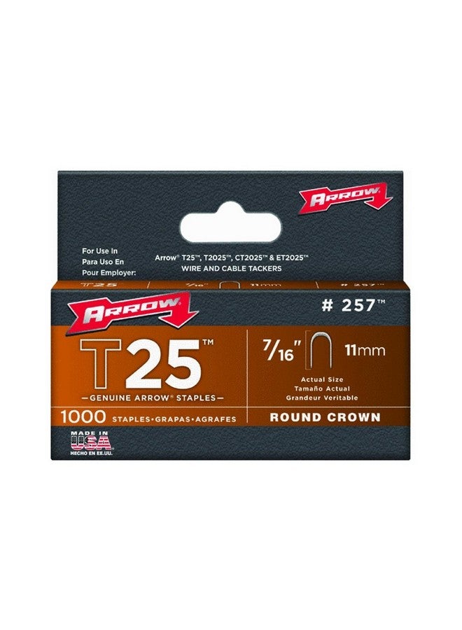 Arrow Fastener 257 7/16" T25 Staples