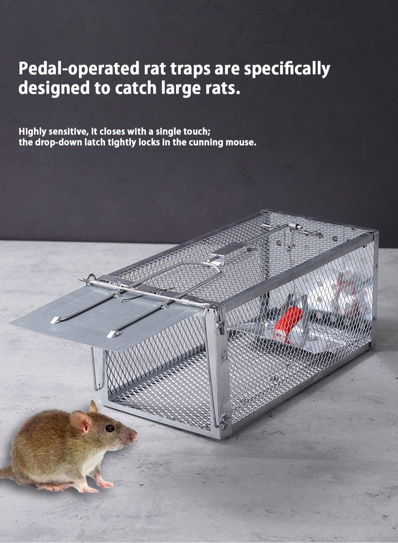 LOOPITYS Rat Trap,Humane Mouse Trap Indoor、Outdoorfor Home, Small Rodent Chipmunk Trap and Other Live Animal Cage Catch and Release - Image 1