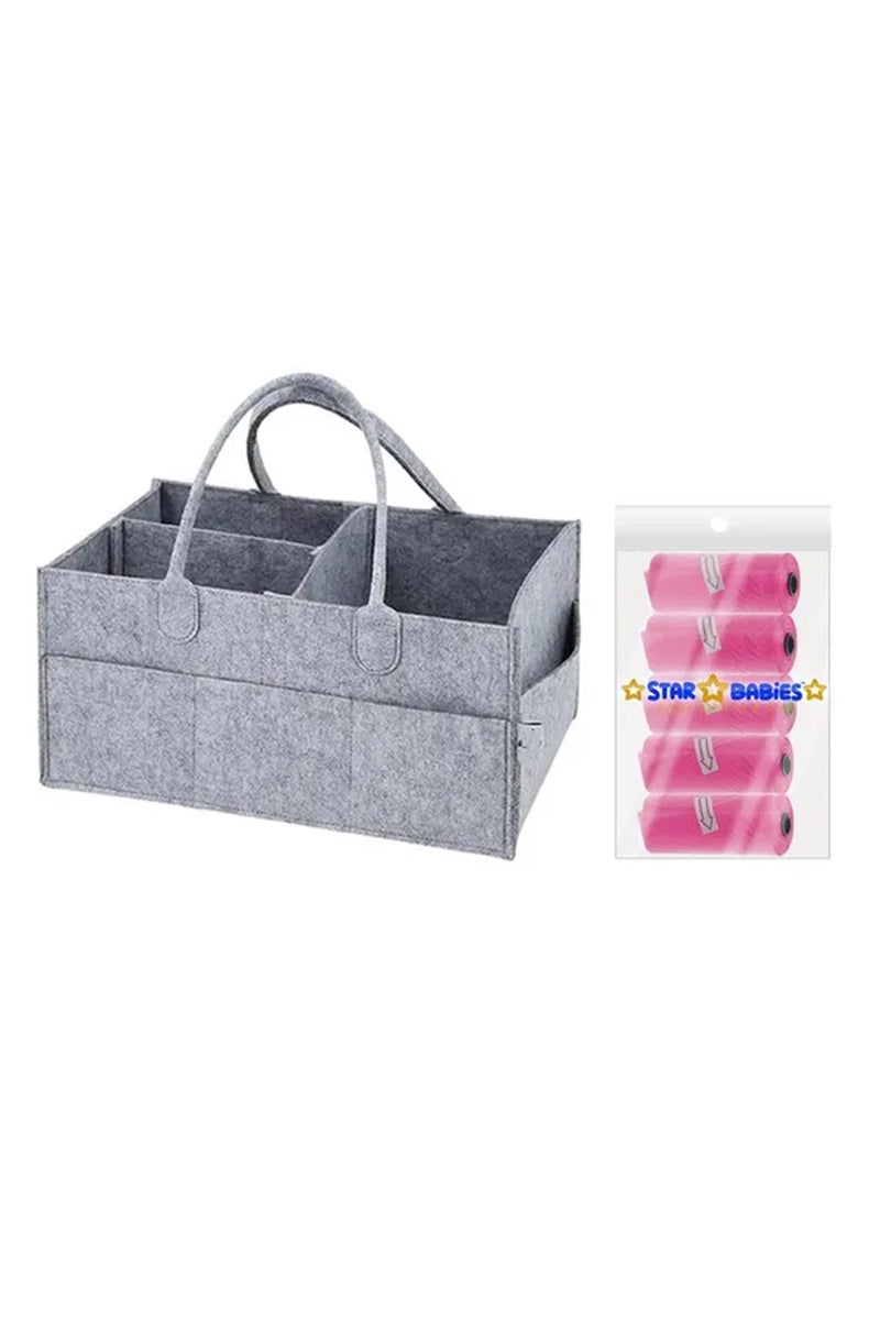 Star Babies - Caddy Diaper Bag w/ Scented Bag - 5pcs - Color May Vary - Image 2