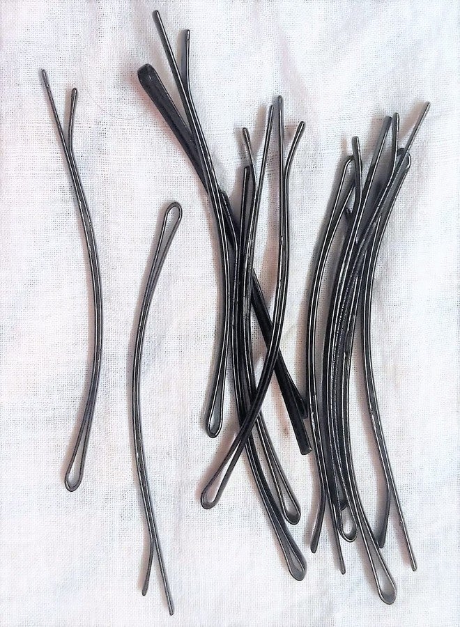 PMK E Store Bun Bobby Hair Pins for Women (Black, Pack of 12) - Secure and Stylish Hair Accessories - Image 2