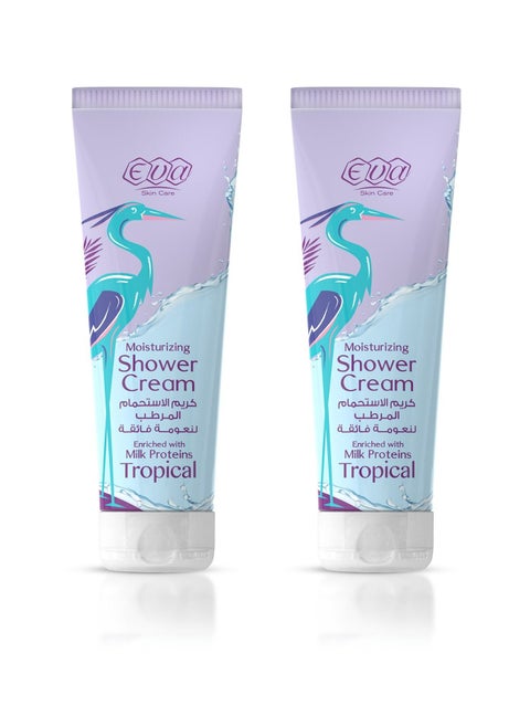 2-Piece Set Moisturizing Shower Cream Tropical 2 X 250ml