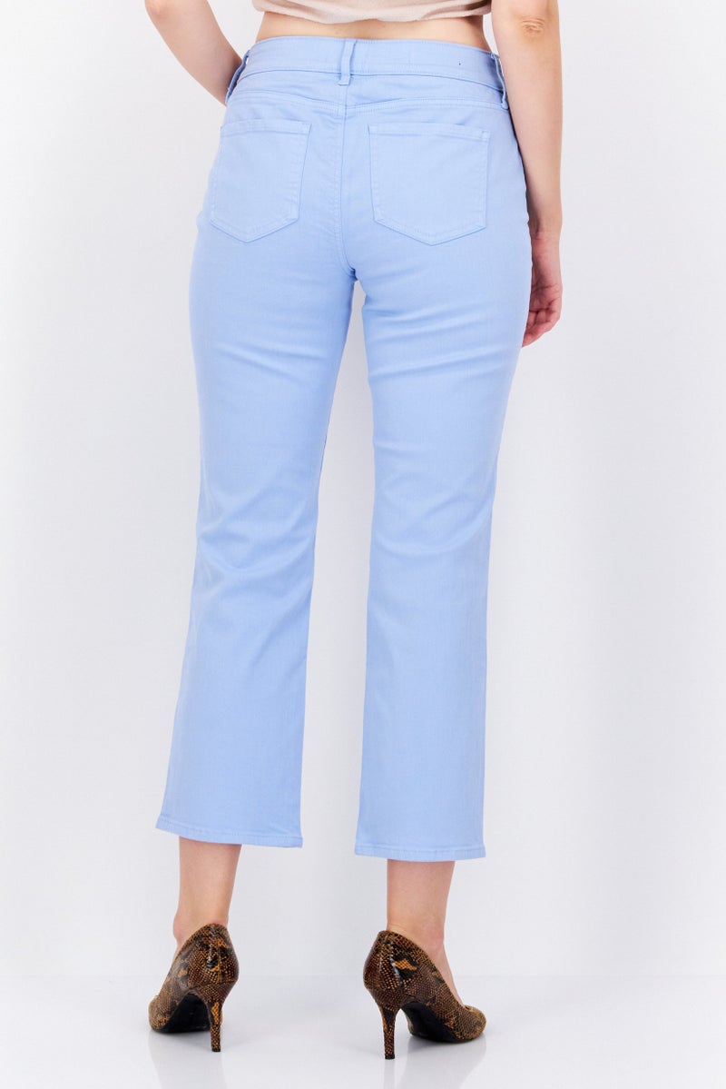 NYDJ Women Regular Fit Mid Rise Washed Jeans, Blue - Image 4