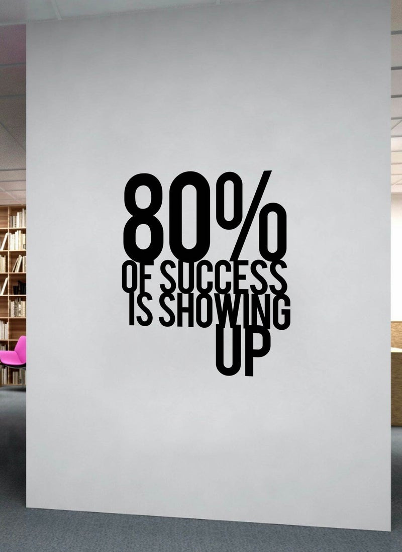 Spoil Your Wall 80 Percent of Success Gym Quote Wall Decal - Wall Arts Home Décor - Wall Sticker, 60x70 cm by Spoil Your Wall  - Image 2