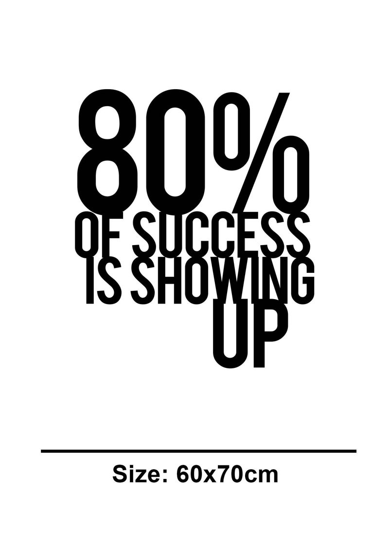 Spoil Your Wall 80 Percent of Success Gym Quote Wall Decal - Wall Arts Home Décor - Wall Sticker, 60x70 cm by Spoil Your Wall  - Image 3