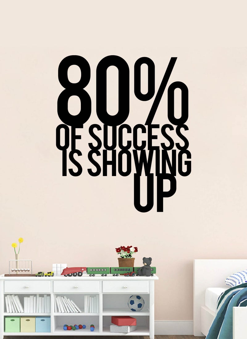 Spoil Your Wall 80 Percent of Success Gym Quote Wall Decal - Wall Arts Home Décor - Wall Sticker, 60x70 cm by Spoil Your Wall  - Image 1