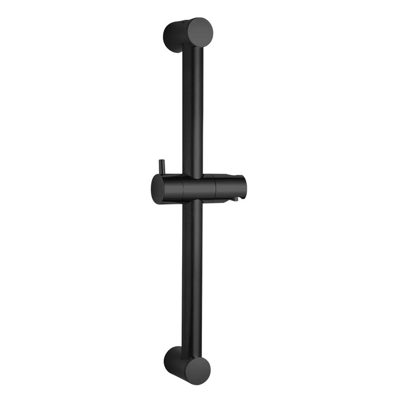 OFFO Shower Riser Rail 44cm Wall Mounted Shower Rail Adjustable Distance 30 to 43cm with Handheld Shower Head Holder Replacement for Shower Matte Black