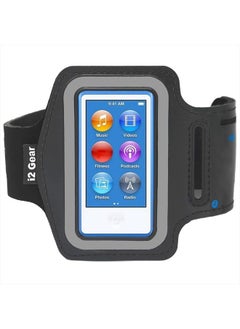 Adjustable Armband Compatible with iPod Nano 8th and 7th Generation Devices (Black)