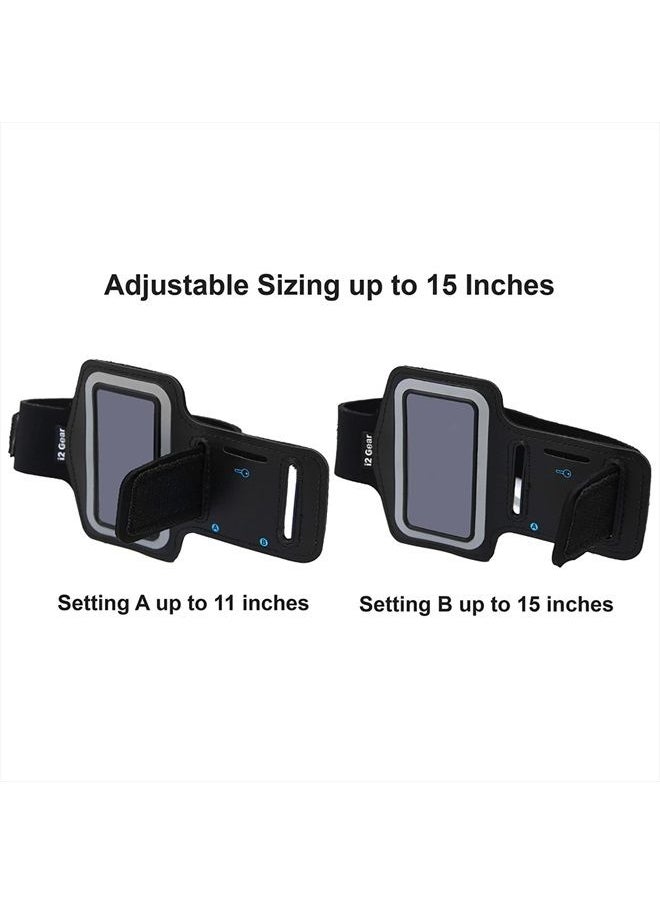 i2 Gear - Adjustable Armband Compatible with iPod Nano 8th and 7th Generation Devices (Black) - Image 1