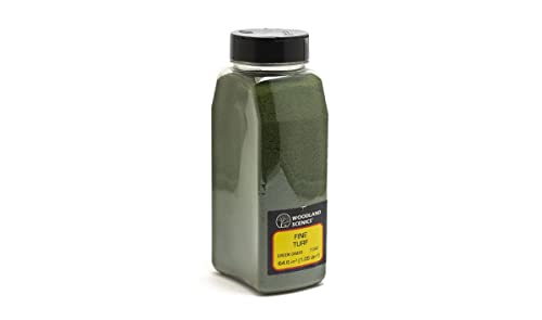 Woodland Scenics Hobby City fine Turf Green Grass T1345 57.7 in3 (945 cm3) - Image 1