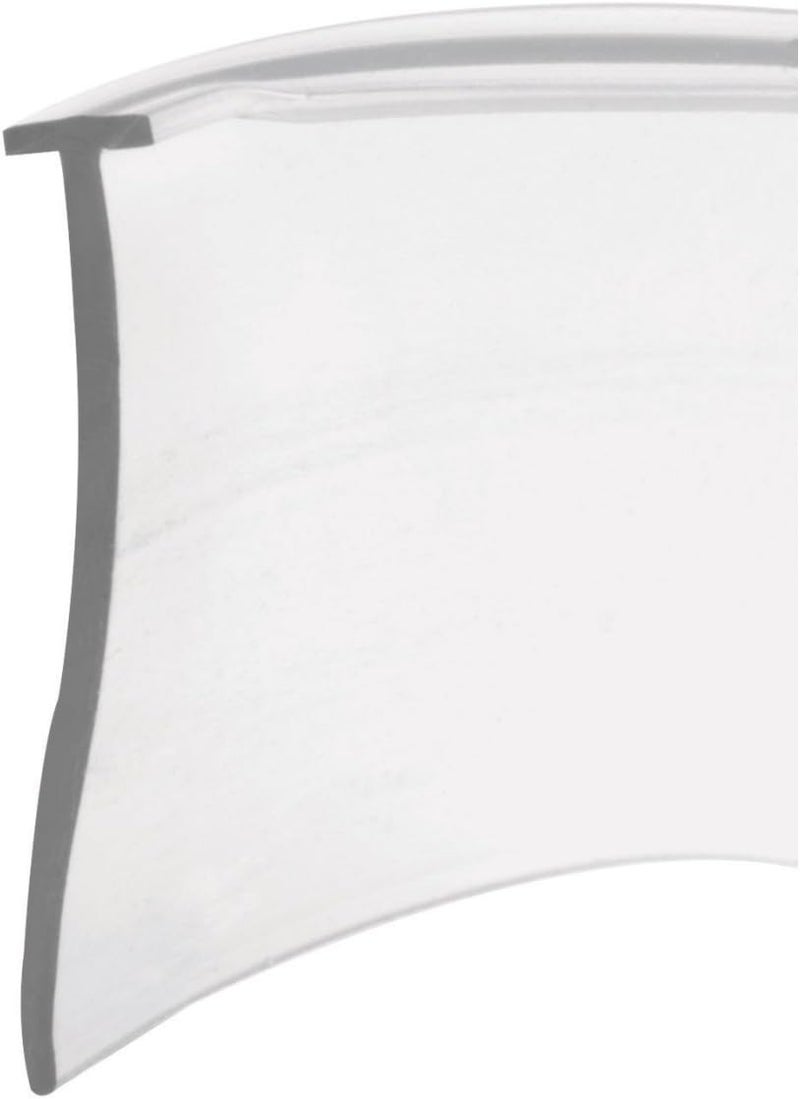 194342 Shower Door Bottom Sweep, 36 In. x 1 In. Strip, Vinyl Construction, Clear, 5/32 In. Tee Insert Shape (Single Pack)