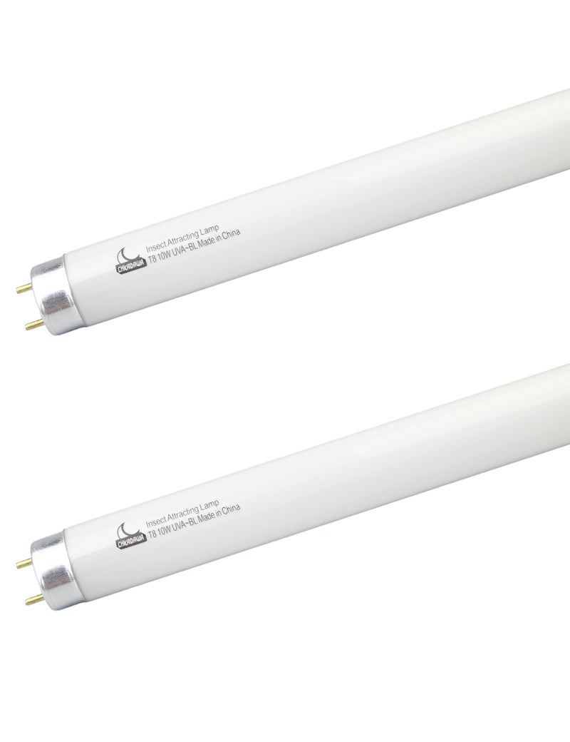 CHKADAWA مصابيح استبدال CHKADAWA BL T8 F10W لجهاز Aspectek و LiBa 20W الداخلي، أنبوب F10T8 BL365nm 10 وات G13، أنبوب ضوء أسود فلوريسنت خطي 13 بوصة 2 عبوة - Image 3