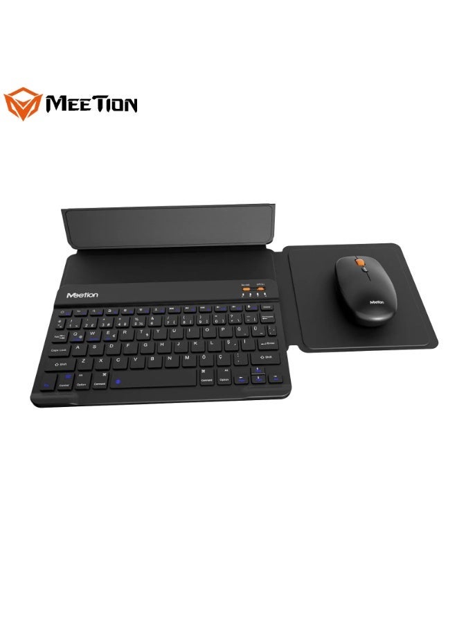 MEETION Foldable 3 in 1 Magnetic Case BTC9660 Scissor Switches Keyboard Long-lasting 500mAh Battery Adjustable DPI Silent Mouse Multi Operating System Compatibility - Image 3