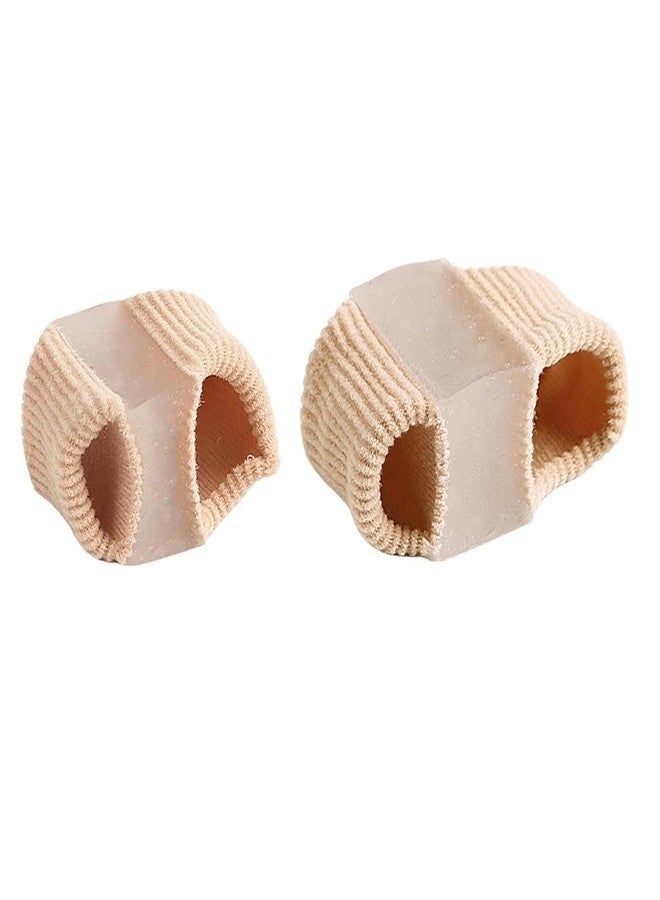 Gopendra Gel Toe Separators for Bunions – Breathable Fabric Toe Spacers with Gel Lining for Bunion Pain Relief & Hammer Toe Correction – 2-Loop Design for Men & Women (S-1 Pcs + L-1 Pcs) - Image 1