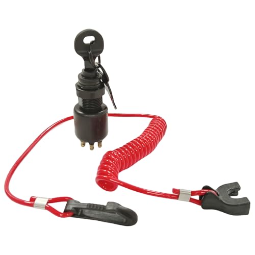 HeuroFosh 5005801 Boat Ignition Key Switch Safety Lanyard Assembly for OMC Johnson Evinrude 40200HP Outboard Motor 175974 - Image 1