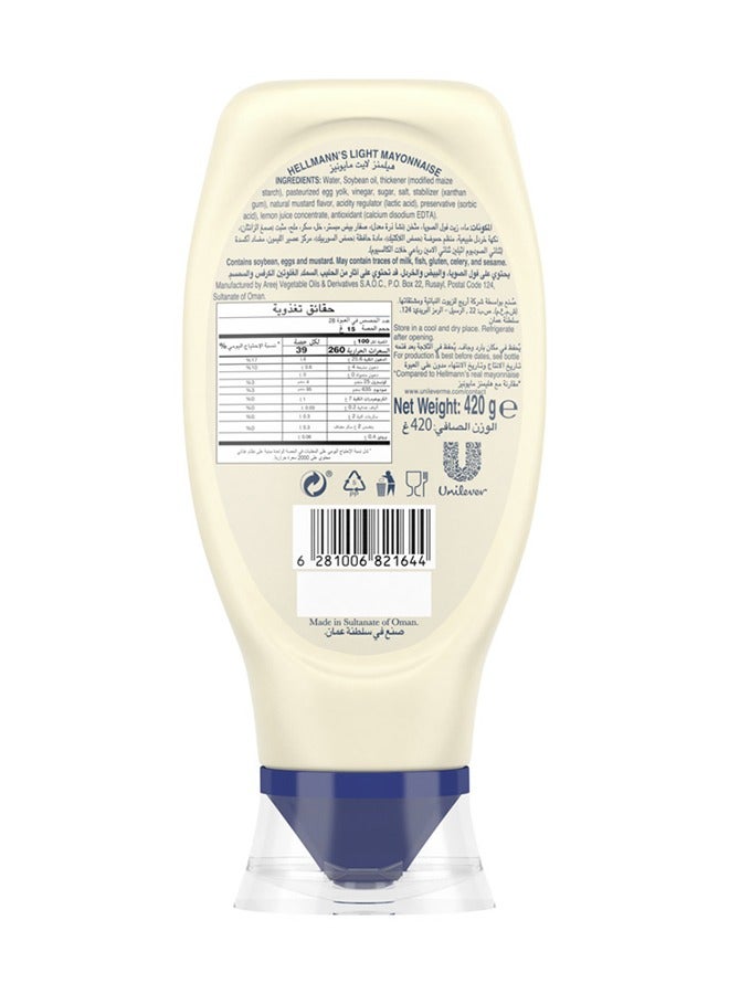 Hellmann's Light Mayonnaise 420g - Image 2