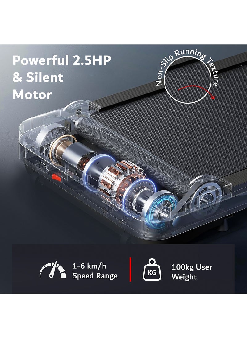Sparnod Fitness - STH-3002 Home Use Walking Pad & Treadmill | Compact, Ultra-Slim, Ready To Use | Shock Absorption | Led Display | Manual Incline | 100 Kg Capacity - Image 1