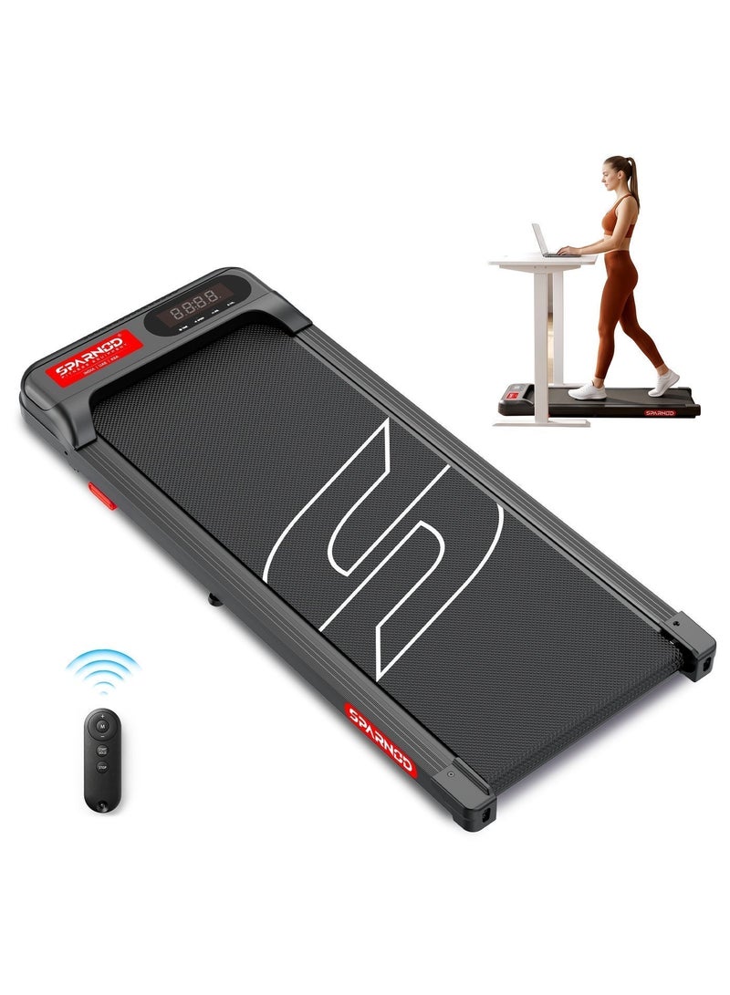Sparnod Fitness STH-3002 Walking Pad & Treadmill | 2.5 HP DC Motor | Under Desk | Compact Ultra Slim | LED Display | Shock Absorption | 2-level manual incline | 1-6 km/h Speed | 100 kg Capacity - Image 1