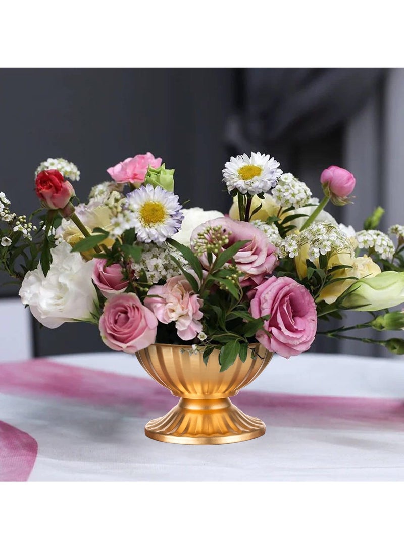 SYOSI Mini Gold Flower Arrangement Pots, 2.6IN Metal Vase Urn Planters for Centerpiece Table Decorations, Home, Party, Anniversary, Ceremony, Wedding Decor, Gold - Image 5