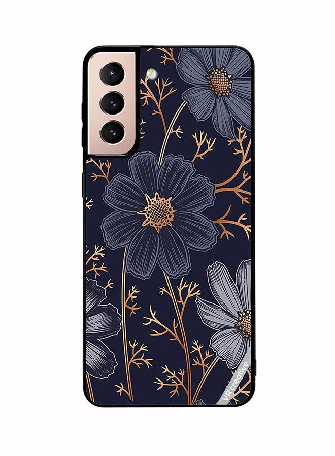 VR CREATIVE Protective Case Cover For Samsung Galaxy S21 Plus 5G Flower Design Multicolour - Image 1