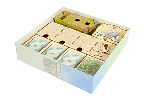 The Broken Token Game Organizer Compatible with Wingspan - Wooden Game Organizing Box with Multiple Trays - Image 3