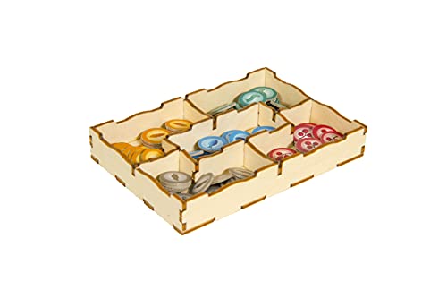The Broken Token Game Organizer Compatible with Wingspan - Wooden Game Organizing Box with Multiple Trays - Image 4